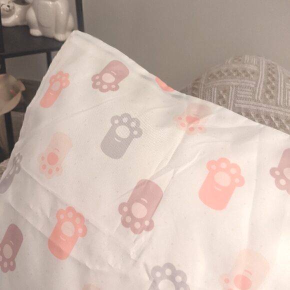 Kitty Cat Paws Print Design Zippered Pillowcase for Accent Pillow - Picture 11 of 13